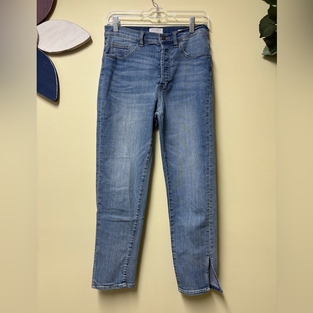 Oliver Logan MOM Split Hem Jeans 28 x 28